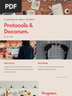 Protocol and Decorum 2