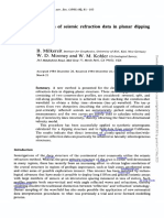 Inversion of Seismic Refraction Data