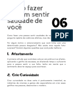 Como Fazer Alguém Sentir Saudade de Você: 1. Afastamento