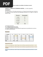 Ejercicios Resueltos de Medidas de Tendencia Central