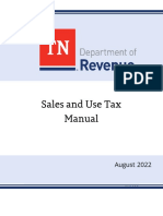 Tennessee Department of Revenue Sales and Use Tax Manual