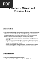 Computer Misuse and Criminal Law