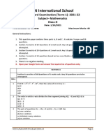 X Math Preboard Term1 QP 011021