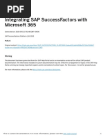 Integrating SAP SuccessFactors With