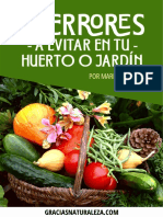 10 Errores A Evitar en Tu Huerto O Jardín