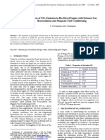 Reduction of NO Emission in Bio Diesel Engine With Exhaust Gas Recirculation and Magnetic Fuel Conditioning