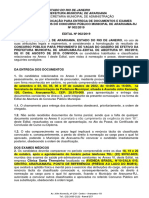 4º Edital de Convocação para Entrega de Documentos e Exames Médicos Admissionais Do Concurso Público #002-2019