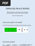 Tipos de Fracciones