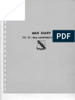 32nd Armored Regiment War Diary (D Company)