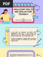 Adolescent Health and Development Program