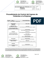 Procedimiento S4.3.P4 Control de Ingreso de Visitantes A La Empresa v00