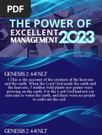 THE POWER OF EXCELLENT MANAGEMENT 2023 by Apostle Abraham