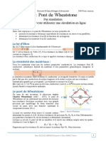 TP Pont de Weatstone Par Simulation