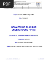 Dewatering Plan For Underground Piping