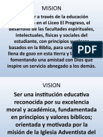 Valores Mision Vision Slogan