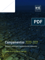 Campamentos 2020 2021 Acceso A Equipamientos y Servicios Región Metropolitana de Santiago