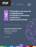 Profundizar El Avance de La Digitalización Escalando La Estructura Productiva y Empresarial Nacional