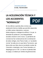 La Aceleración Técnica y Los Accidentes Normales