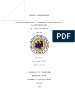 Laporan Kerja Praktek: Disusun Oleh: Nama: Feliks Sirait NPM: 19.07.0.045