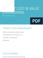 Project Cost & Value Engineering