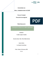 Protocolo de Investigación PT1 - 2023 - 1