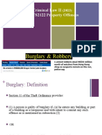 Powerpoint Slides Burglary and Robbery - 2023