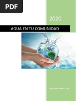 Ensayo Sobre El Agua en Mi Comunidad