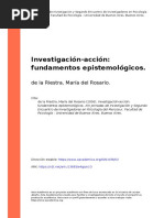 De La Riestra, María Del Rosario (2006) - Investigación-Acción Fundamentos Epistemológicos