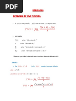 Guía Derivadas Definición