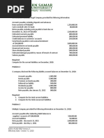 Chapter 1 Liabilities Exercises