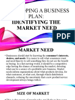 DBP Identifying Market Need