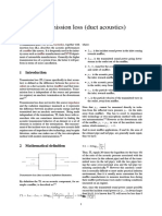 Transmission Loss (Duct Acoustics)