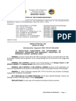 001-2018-CONCURRENT APPOINTMENT of Brgy Treas - Sec