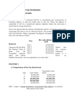 Capital Selection Techniques-Illustrations