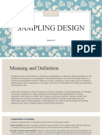 Module III-Sampling Design