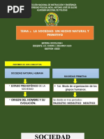 Tema 4 Sociedad Un Hecho Natural y Primitivo