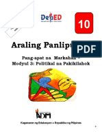 Araling Panlipunan: Pang-Apat Na Markahan - Modyul 3: Politikal Na Pakikilahok