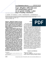 Gastric Motility - The Effect of Ginger (Zingiber Officinalis) and Artichoke (Cynara Cardunculus) Extract Supplemementation