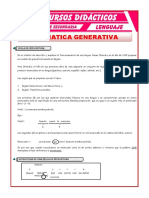 La Gramática Generativa para Tercero de Secundaria