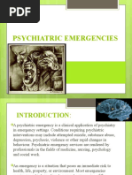 On Psychiatric Emergencies