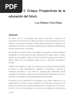 Prospectiva de La Educación: Los Retos de México para El 2030.