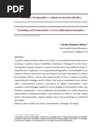 Psicologia e Daseinsanálise o Cuidado em Atmosfera Filosófica