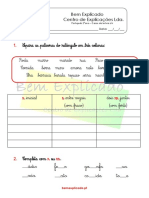 Ficha PT 2º Ano - Casos de Leitura - R - RR