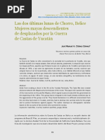 Las Dos Últimas Lunas de Chorro Belice. José Manuel Chávez Gómez