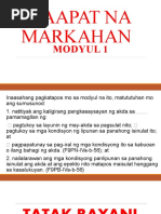 Ikaapat Na Markahan: Modyul 1