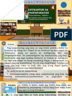 Edukasyon Sa Pagpapakatao: Unang Markahan - Modyul 4: Sa Pagtuklas NG Katotohanan, May Pamamaraan o Pamantayan