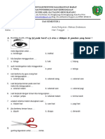 Soal Bahasa Indonesia Kelas UAS Semester 1 2020-2021