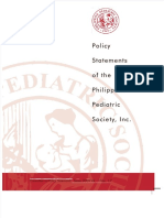 Policy Statements of The Philippine Pediatric Society 2019