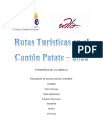 Rutas Turísticas en El Cantón Patate