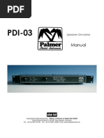 Palmer PDI-03 Manual